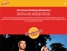 Tablet Screenshot of newbergoktoberfest.com